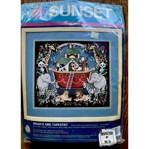 Noah's Ark Tapestry Kit NEW  Ann Craig Sweet  Baby's Room Decor Gift Christian